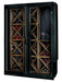 Staalene Freestanding Temp Controlled Wine Room in Black Front Left Image - STD-1 Hinged Doors