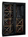 Staalene Freestanding Temp Controlled Wine Room in Black Front Right Image - STD-1 Hinged Doors