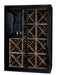 Staalene Freestanding Temp Controlled Wine Room in Black Front Left Image - STD-2 Sliding Doors
