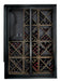 Staalene Freestanding Temp Controlled Wine Room in Black Front Image - STD-2 Sliding Doors