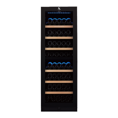 Swiss Cave Classic Dual Zone Wine Cooler, 172cm, 154 Bottles, WL455DF Front View