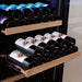 Swiss Cave Classic Dual Zone Wine Cooler, 172cm, 154 Bottles, WL455DF Shelf View