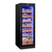 Swiss Cave Premium Humidor, 172cm, 2800 Cigars Front view with blue lighting