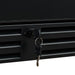 Swiss Cave Premium Single Zone Wine Cooler view of key and lock at the bottom of the unit.