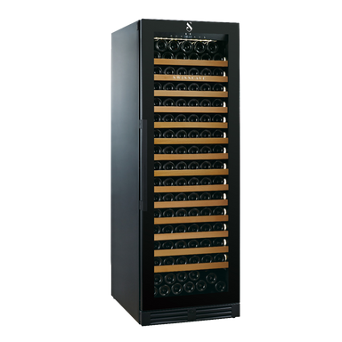 Swiss Cave Premium Single Zone Wine Cooler, 172cm, 163-175 Mixed Bottles Side View